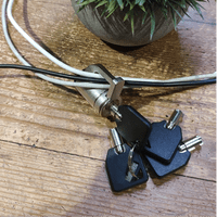 armourdog® keyed system lock with keyboard & mouse cable trap for Kensington slots