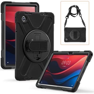 armourdog® rugged case for Lenovo Idea Tab TB336 (ZAFM) tablet with hand/shoulder strap & kick stand