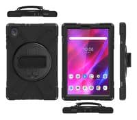 armourdog® rugged case for Lenovo Tab K10 tablet with hand/shoulder strap and kick stand