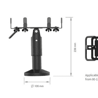 armourdog® tilt and swivel universal payment terminal holder in black or white