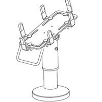 armourdog® tilt and swivel universal payment terminal holder in black or white