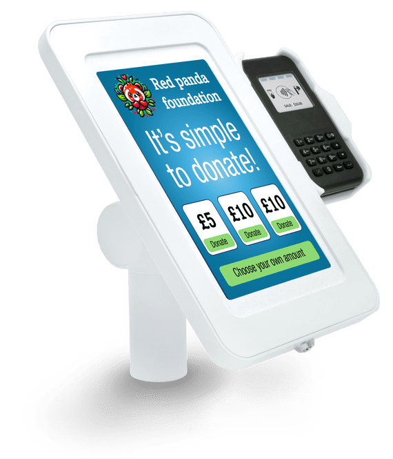 Fixed desk mount with WisePad3 bracket