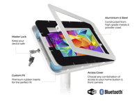 Freestanding desk mount with WisePad3 bracket