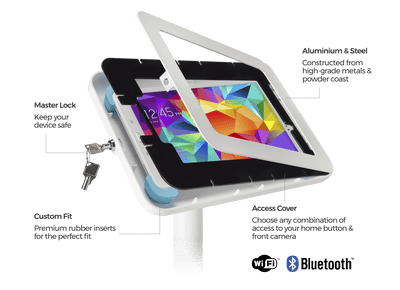 Freestanding desk mount with WisePad3 bracket