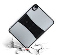 iPad mini 7 lightweight bumper case with kick stand and tempered glass screen protector