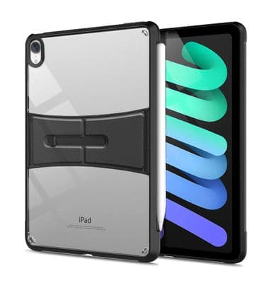 iPad mini 7 lightweight bumper case with kick stand and tempered glass screen protector