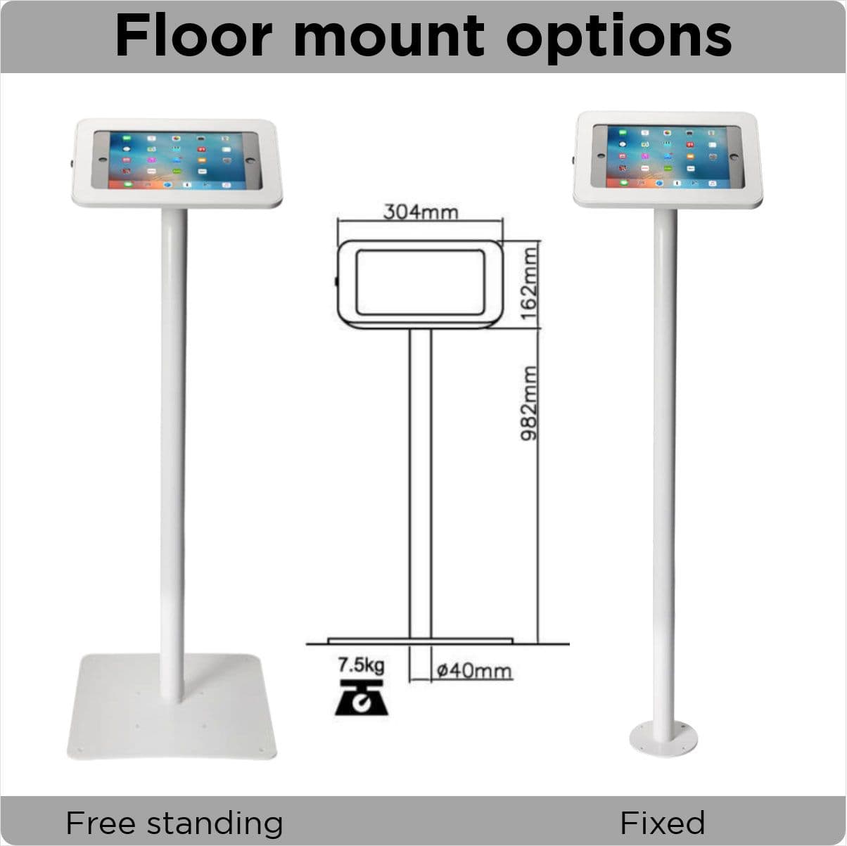 locpad anti-theft tablet kiosk for the Galaxy Tab Active2/3/5