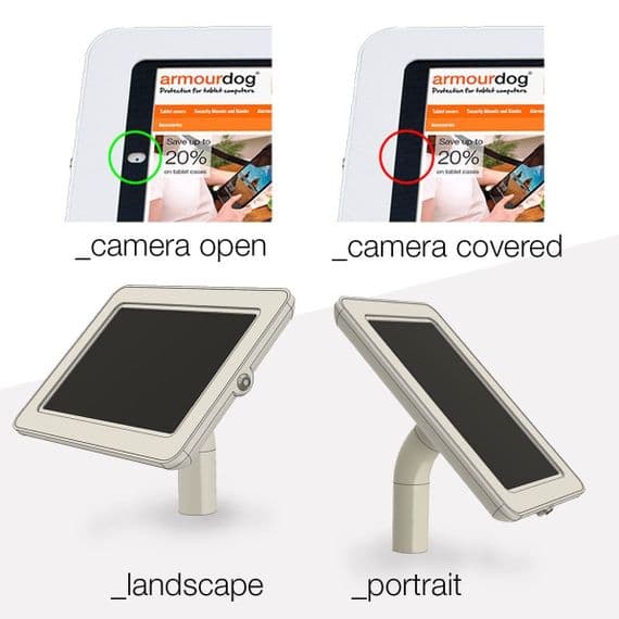 locpad® anti-theft tablet kiosk for the Lenovo Tab 2024 10.1