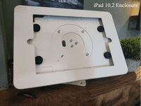 modloc® modular steel tablet security enclosure kiosk with clamp mount