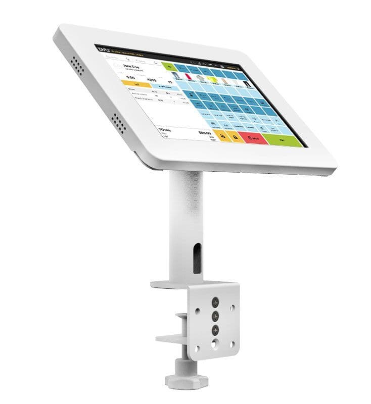 modloc modular steel tablet security enclosure kiosk with clamp mount