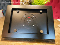 modloc® modular steel tablet security enclosure kiosk with desk mount