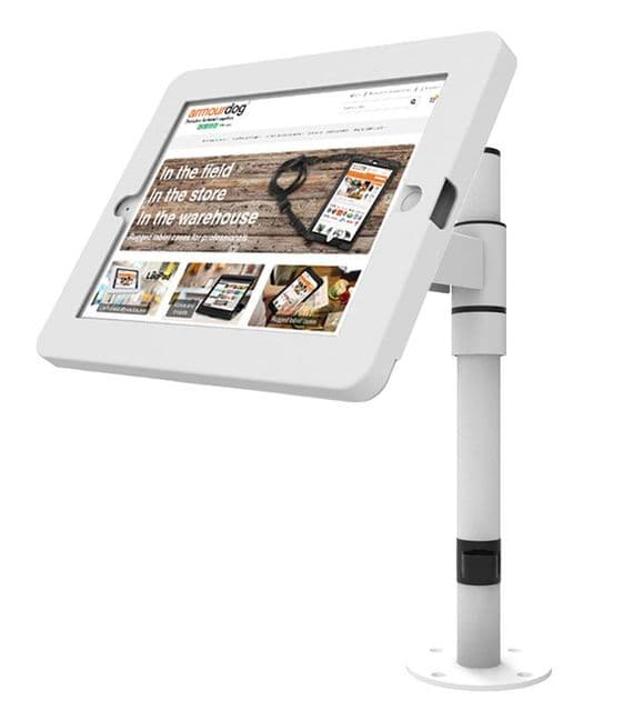 modloc® modular steel tablet security enclosure kiosk with pole mount