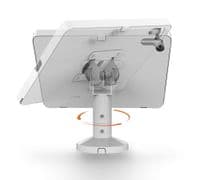modloc® secure tablet POS kiosk with swivel mount iPad 10.2 2018 / 2020 / 2021 in white