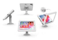 modloc® secure tablet POS kiosk with swivel mount iPad 10.2 2018 / 2020 / 2021 in white