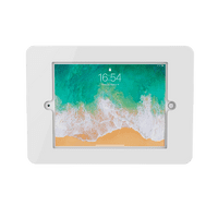 modloc® wall mounted secure tablet POS kiosk for iPad 10.2 2018 / 2020 / 2021 in white