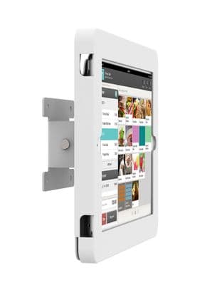 modloc® wall mounted secure tablet POS kiosk for iPad 10.2 2018 / 2020 / 2021 in white