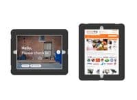 modloc® wall mounted secure tablet POS kiosk for iPad Mini 6 in black