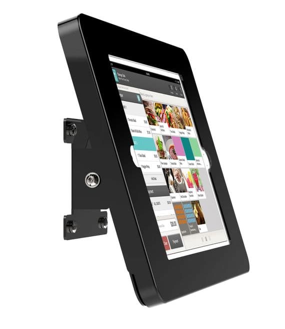 modloc® wall mounted secure tablet POS kiosk for iPad Mini 6 in black