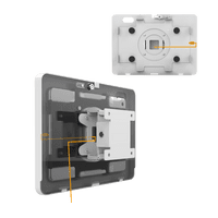 modloc® wall mounted secure tablet POS kiosk for iPad Mini 6 in white