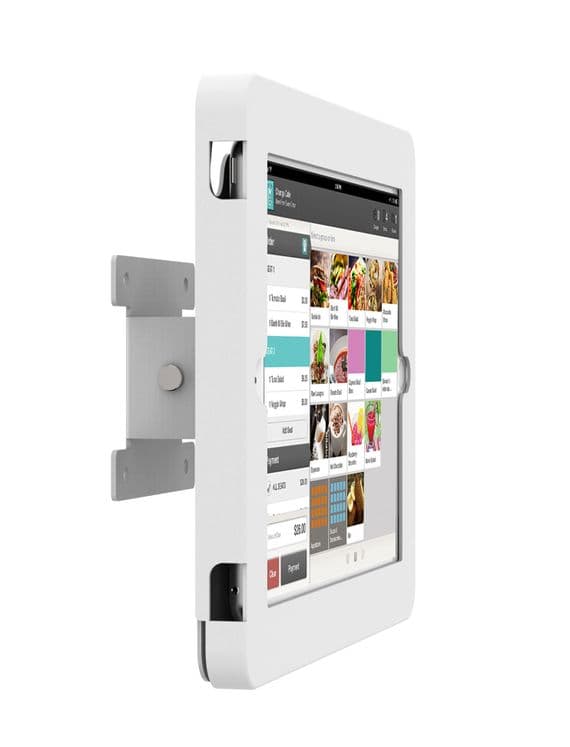 modloc® wall mounted secure tablet POS kiosk for iPad Mini 6 in white