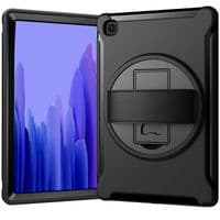 Rugged 360 case for case Samsung Tab A7 10.4 T500 / T505 with hand strap and kick stand