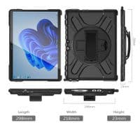 Rugged 360 case for Microsoft Surface Pro 8 with kick stand & screen protector