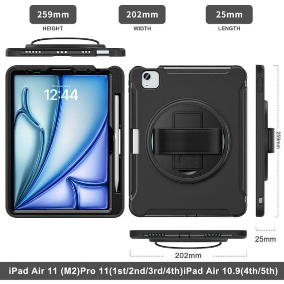 Rugged 360 grip case Apple iPad Air 11