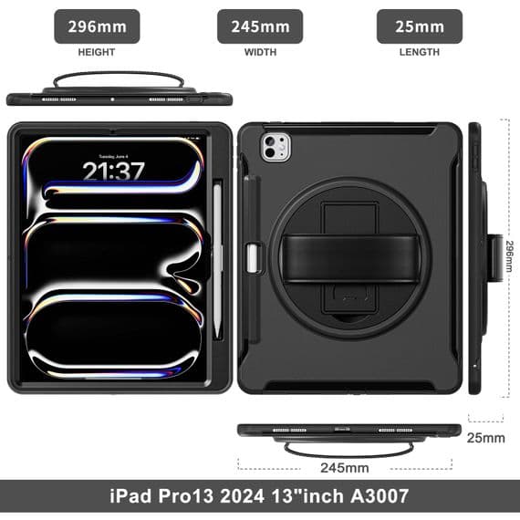 Rugged 360 grip case Apple iPad Pro 13