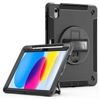 Rugged armour pro 360 case for Apple iPad 10.9 2022 gen 10 with tempered glass screen protector