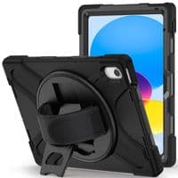 Rugged case for Apple iPad 11 2025 with hand & shoulder strap & glass screen protector