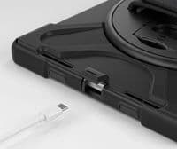 Rugged case for Apple iPad 11 2025 with hand & shoulder strap & glass screen protector