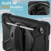 Rugged case for Lenovo Tab K9 TB305 with hand/shoulder strap and kick stand
