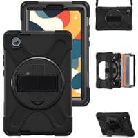 Rugged case for Lenovo Tab One TB305 with hand/shoulder strap and kick stand