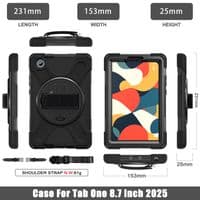 Rugged case for Lenovo Tab One TB305 with hand/shoulder strap and kick stand