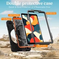 Rugged case for Lenovo Tab One TB305 with hand/shoulder strap and kick stand