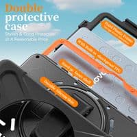 Rugged case for Lenovo Tab One TB305 with hand/shoulder strap and kick stand