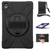 Rugged case for Lenovo Tab P11 Plus with hand & shoulder strap and kick stand