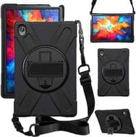 Rugged case for Lenovo Tab P11 with hand & shoulder strap and kick stand