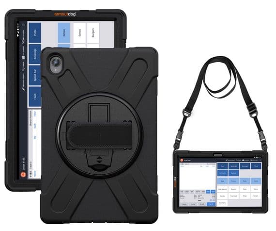 Rugged case for Lenovo Tab P11 with hand & shoulder strap and kick stand