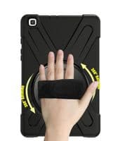 Rugged case for Samsung Tab A 8 T290 / 295 with kick stand, hand and shoulder strap