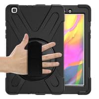 Rugged case for Samsung Tab A 8 T290 / 295 with kick stand, hand and shoulder strap