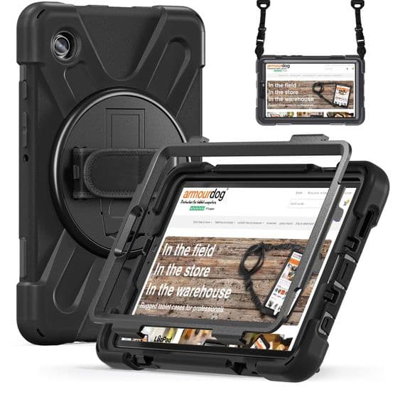 Rugged case for Samsung Tab A11  8.7 X133/135 with kick stand, hand and shoulder strap