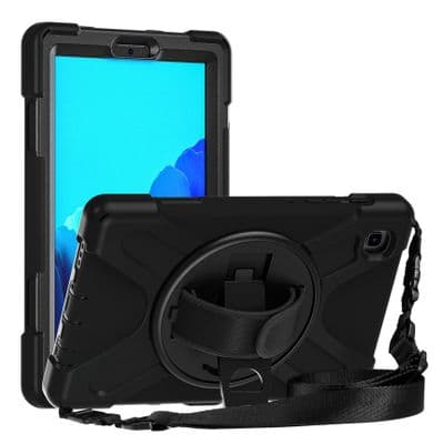 Rugged case for Samsung Tab A7 Lite T220 / T225 with kick stand, hand and shoulder strap