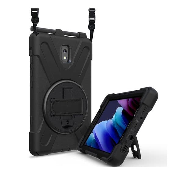 Rugged case for Samsung Tab Active3 with kick stand, hand and shoulder strap