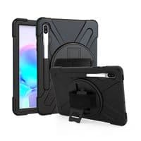 Rugged case for Samsung Tab S6 10.5 T860 with kick stand, hand and shoulder strap