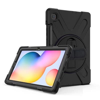 Rugged case for Samsung Tab S6 lite SM-P613 / SM-P619 with kick stand, hand and shoulder strap