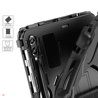 Rugged case for Samsung Tab S7, S8, S9 with kick stand, hand and shoulder strap