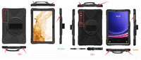 Rugged case for Samsung Tab S9+ 12.4