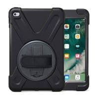 Rugged case for the iPad 2017 / 2018 9.7 hand & shoulder strap, kick stand & glass screen protector