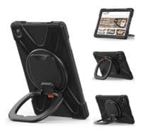 Rugged 'ring' case for Lenovo Tab M10 Plus 3rd gen 10.6 shoulder strap and kick stand